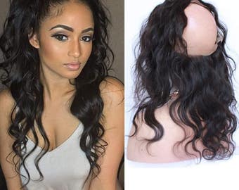 Grade 8A 360 Lace Frontal Wigs Virgin Human Hair