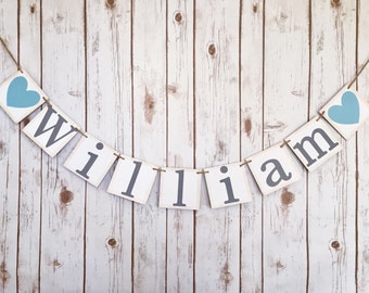 BABY BOY NAME banner, baby boy name sign, baby boy banner, baby boy baby shower, baby shower banner, baby shower decorations