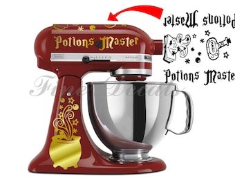 Kitchen Mixer Harry Potter Inspired Potions Master Set Decal Hogwarts Vinyl Decal Sticker KitchenAid