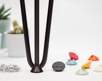Hairpin Leg Floor Protectors - Fits all sizes of hairpin legs & colour matched to our range - Set of 4