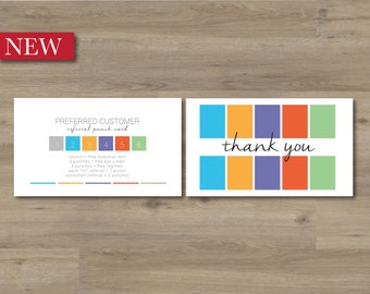 rodan + fields / referral punch card / digital download / personalized