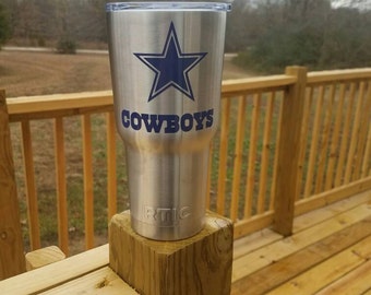 30oz stainless steel Dallas Cowboys Rtic Tumbler