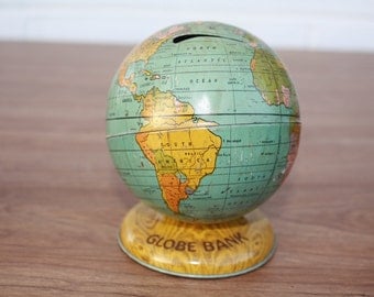 Vintage J Chein Globe Bank