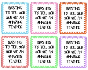 Items similar to Teacher Gift Tag on Etsy