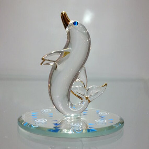 glass baron dolphin figurine