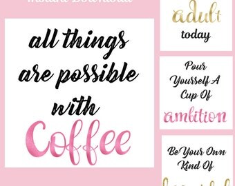 Instagram Marketing Quote Bundle Pack, Social Media Kit Templates, Inspiration, Instant Download