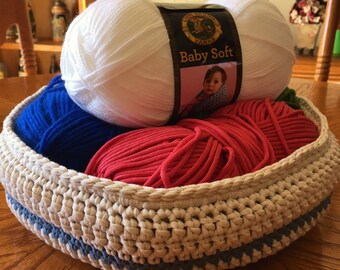 Decorative Color Pop Crocheted Bowl