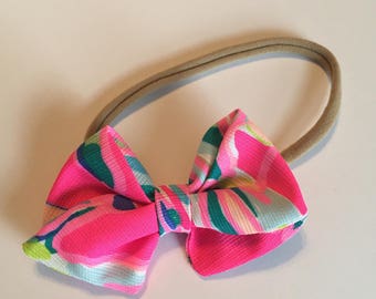 Baby Bow // Baby Headband // Lilly Pulitzer Bow // Toucan Can