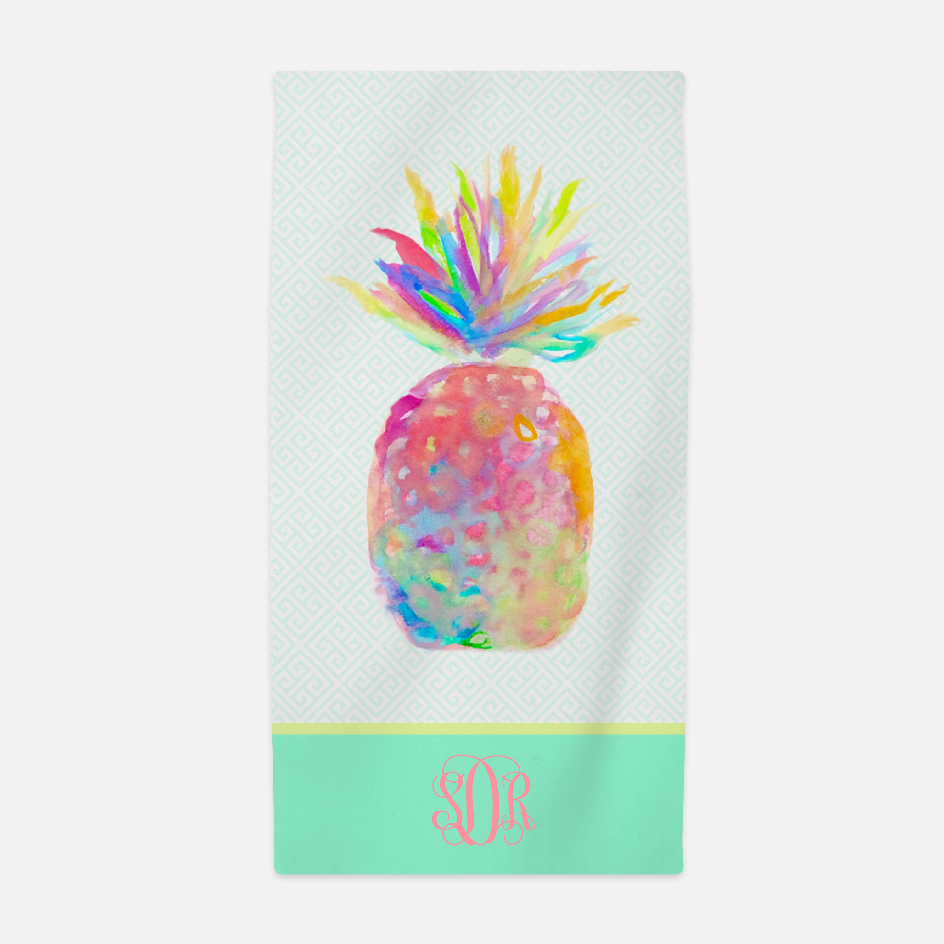 Pineapple Beach Towel beach towel personalized monogram