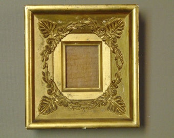 19th Century French Empire Small Gilded Frame