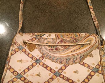 Morris Moskowitz Vintage Paisley Print Bag