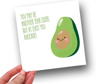 Beautiful 99 Avocado Card Birthday