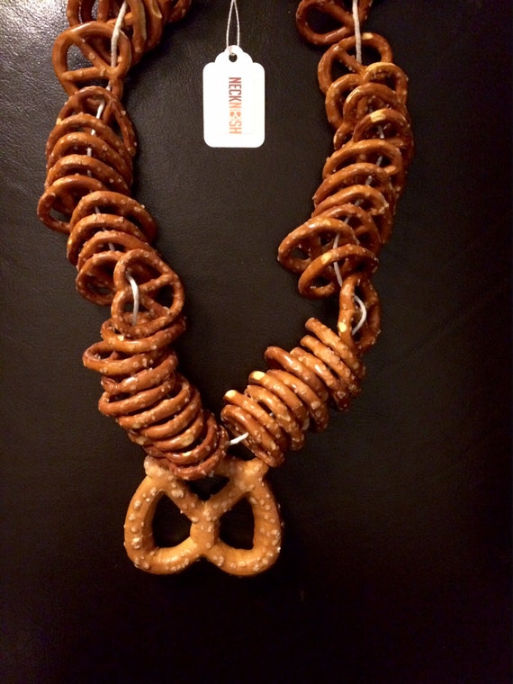 Pretzel Necklace Beer Gift Wine Gift Neck Nosh Edible