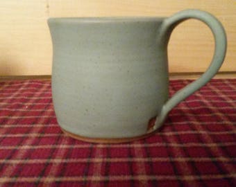 Icy turquoise coffee mug, pottery coffee mug, pottery coffee cup, coffee cup, ceramic mug, ceramic coffee cup, pottery mug