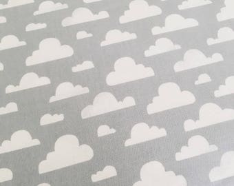 Grey Clouds fabric Michael Miller