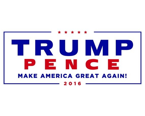 Trump Pence Campaign Logo SVG Files Presidental Election SVG