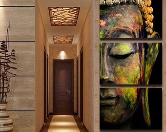 Buddha 3 Piece Framed Wall Canvas