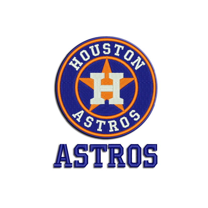 Astros embroidery design Applique Machine embroidery