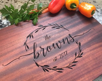 Personalized Cutting Board - Engraved Cutting Board - Custom Cutting Board, Wedding Gift, Housewarming Gift, Anniversary Gift, Wedding Signs