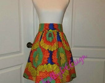 Ankara skirt, Mini skirt, Ankara fabric, African fabric, African mini skirt, African skirt, African print skirt, handmade skirt, wax fabric