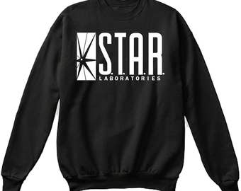 Star Labs Sweatshirt - S.T.A.R. Laboratories Sweater Sweatshirt Pullover - Flash - UNISEX - Ships Fast