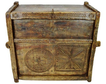 Ancient Kafiristan Nuristan Dowry Treasure Chest