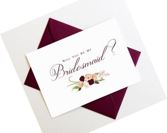 Will You Be My Bridesmaid Proposal Card | Will You Be My Maid of Honor Card | Bridesmaid Invitation | Bridal Party Card | Style #LGW2172
