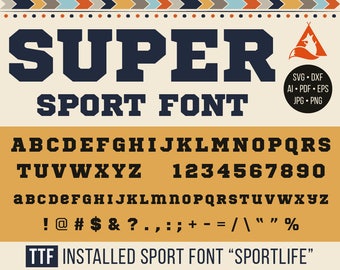 Bold Sport Font Svg Sport Monograms Svg Dxf Silhouette cut Alphabet, Sportive monogramming Svg Png Jpg Eps Pdf Ai Cricut Vinyl decal Letters