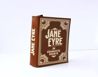 Jane Eyre Leather Book Purse Charlotte Bronte Book Bag