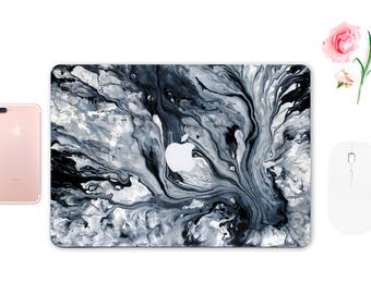 Marble Skin MacBook Air Paint MacBook Case Apple MacBook Case White MacBook Pro 13 Case Apple Mac Cover Grey Sticker Laptop ESD052