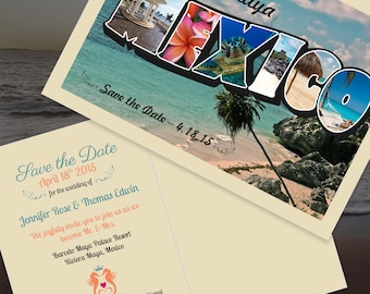 Destination Wedding Save-the-Date Postcard