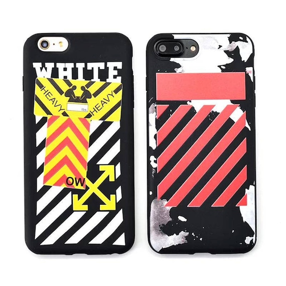 Luxury WHITE OFF Phone Anti-knock Full Case Cover For Iphone