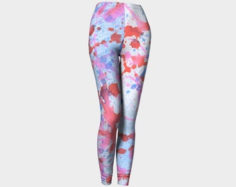 Leggings soft colors pastel workout apparel exercise by paperwerks