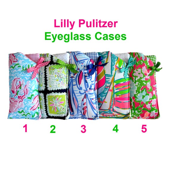 Lilly Pulitzer Fabric Eyeglass Case Assorted Prints Group