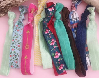 Grab Bag Hair Ties, Lularoe Consultant Thank You, No Snag Bulk Pony Tail Holders, Promotional Gifts, Yoga Hair Ties, Surprise Bag hair ties