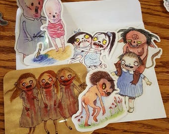 Monster Girl Sticker Pack Edition 2 by Kamila Mlynarczyk Woodedwoods