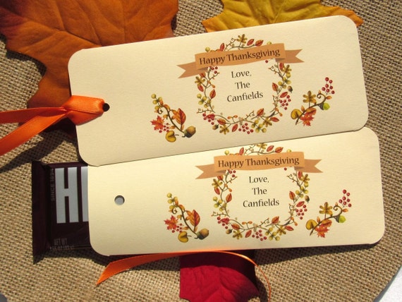 Thanksgiving Favors | Thanksgiving | Holiday Favors | Thanksgiving Dinner | Dinner Favors | Hershey Bar Favor | Fall Favors | Party Favors Il_570xn