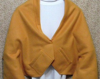Gold Shawl, Bed Jacket, or Reading Shawl - Cold Office / Warm Shawl