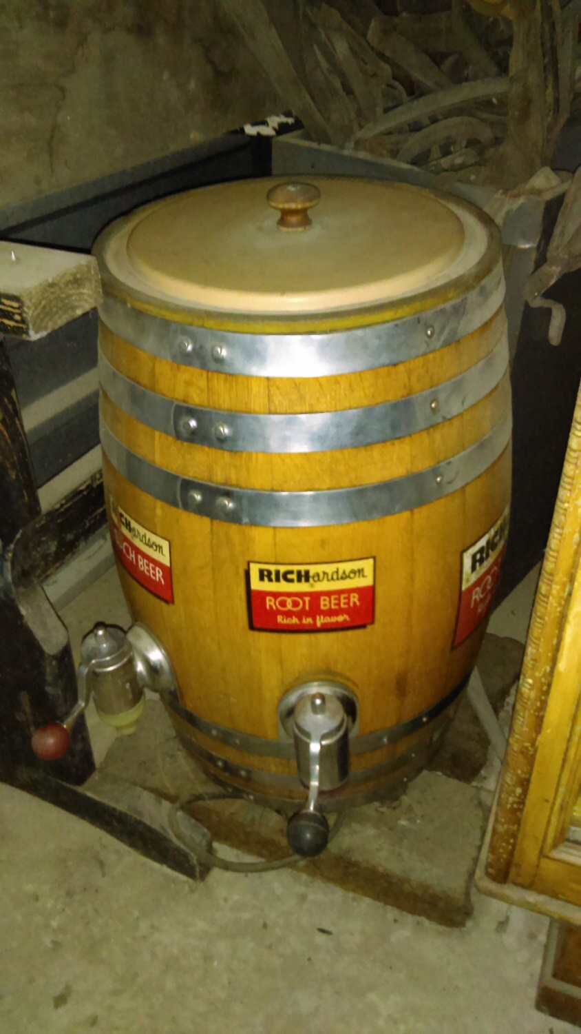 Richardson Root Beer Barrel Dispenser