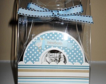 Baby Closet Dividers-Set of 9-BABY BOY BLUE- in Acrylic Gift Box