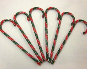 8 Art Glass Candy Canes by tazzaglass on Etsy