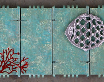 Handpainted Under the Sea Recycled Art