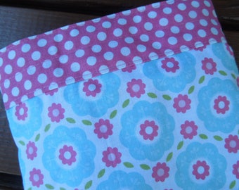 Reusable sandwich bag - Fabric sandwich bag - Large snack bag - Zero waste sandwich bag - Summer burst floral
