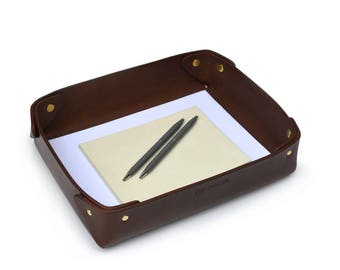 Leather tray // Office tray // Stationery tray