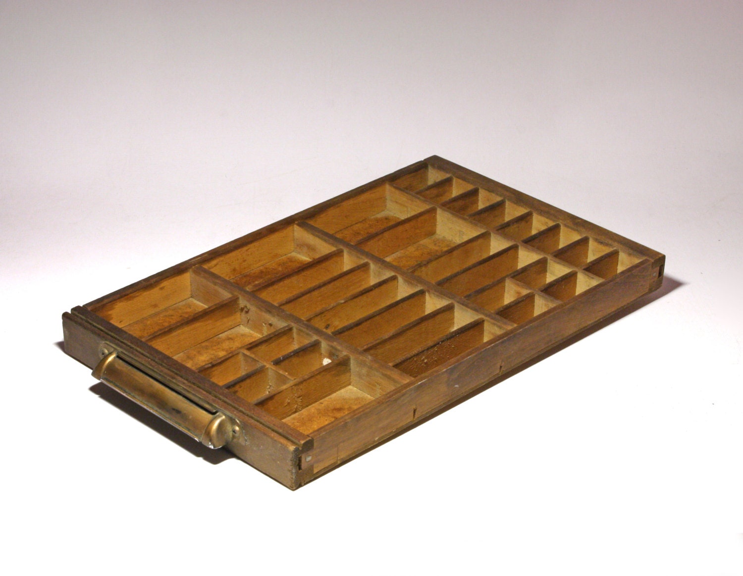 Vintage Wood Printers Tray circa early 1900's