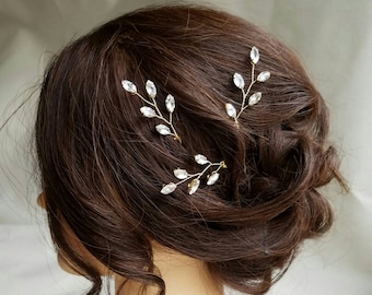 Wedding Hair Piece, Rhinestone Vine Hair Comb, Bridal Hair Pieces, Vine Hairpieces, Bridal Accessory, Branch Hairpiece, Vine Hair Pin