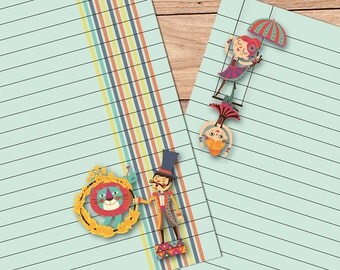 Under the Big Top - A5 Stationery - 12, 24 or 48 sheets