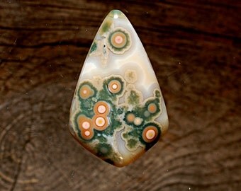 Ocean Jasper Cabochon, Designer Cabochons Handmade by MagicStones.