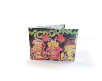 Fraggle Rock Oyster Card Holder - Vintage comic in vinyl - for metro, rail, subway, tube, bus cards