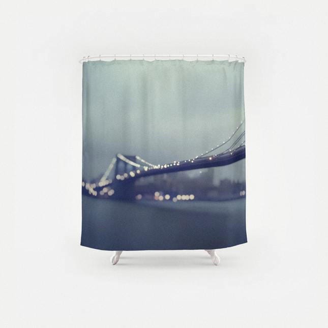 Brooklyn Bridge Photography Shower Curtain
